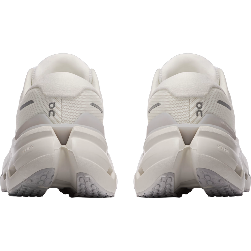 Women's Cloudrunner 3 Wide, On Women's Cloudrunner 3 in White/Ivory pair back