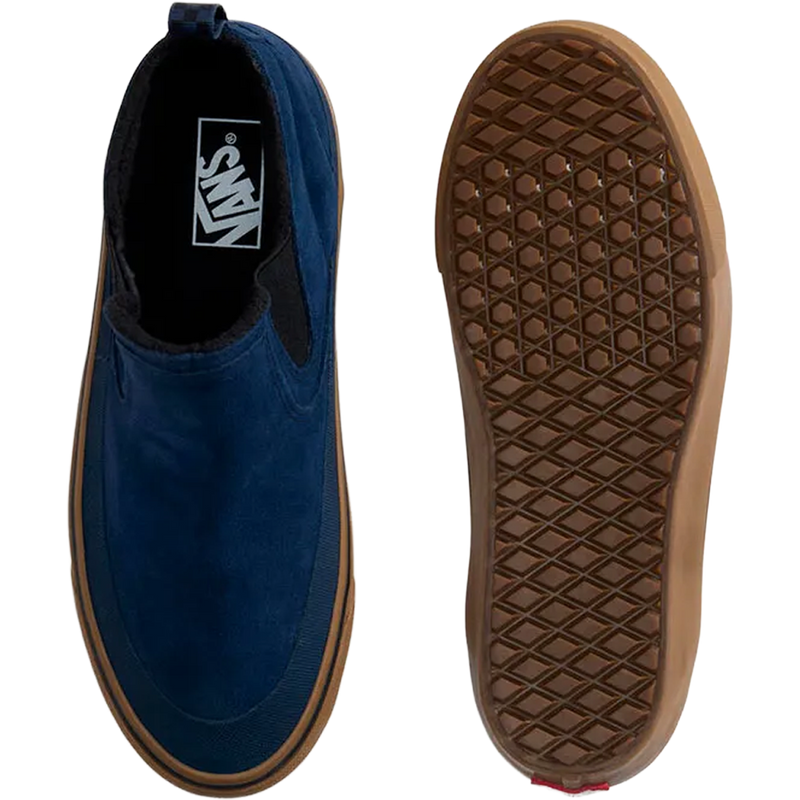 Men's Mid-Slip Insulated, Vans Men's Mid-Slip Insulated in Dress Blues top and bottom view