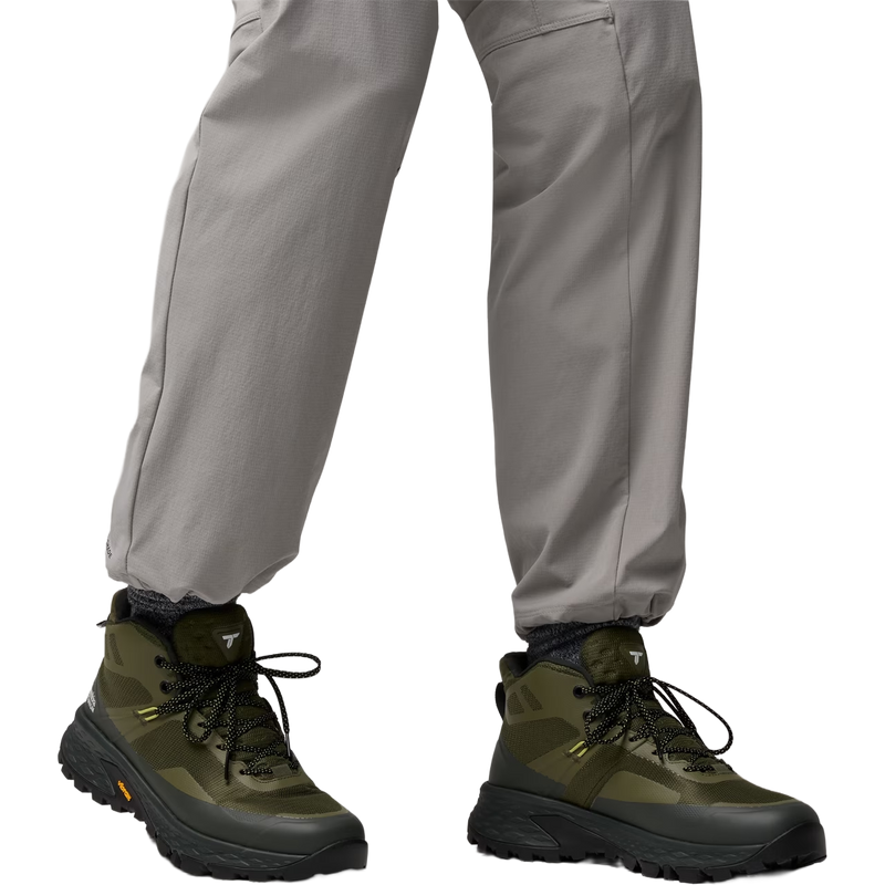 Men's Tellurix Titanium Outdry Mid, Columbia Tellurix Titanium Outdry Mid in Nori Firefly on model