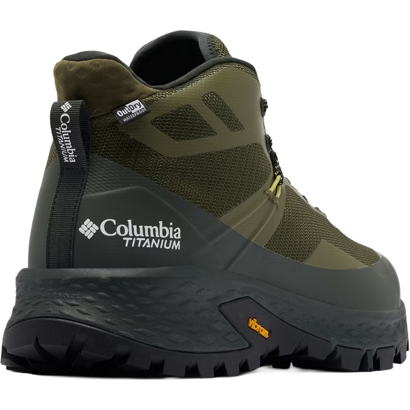 Men's Tellurix Titanium Outdry Mid Wide, Columbia Tellurix Titanium Outdry Mid Wide heel detail