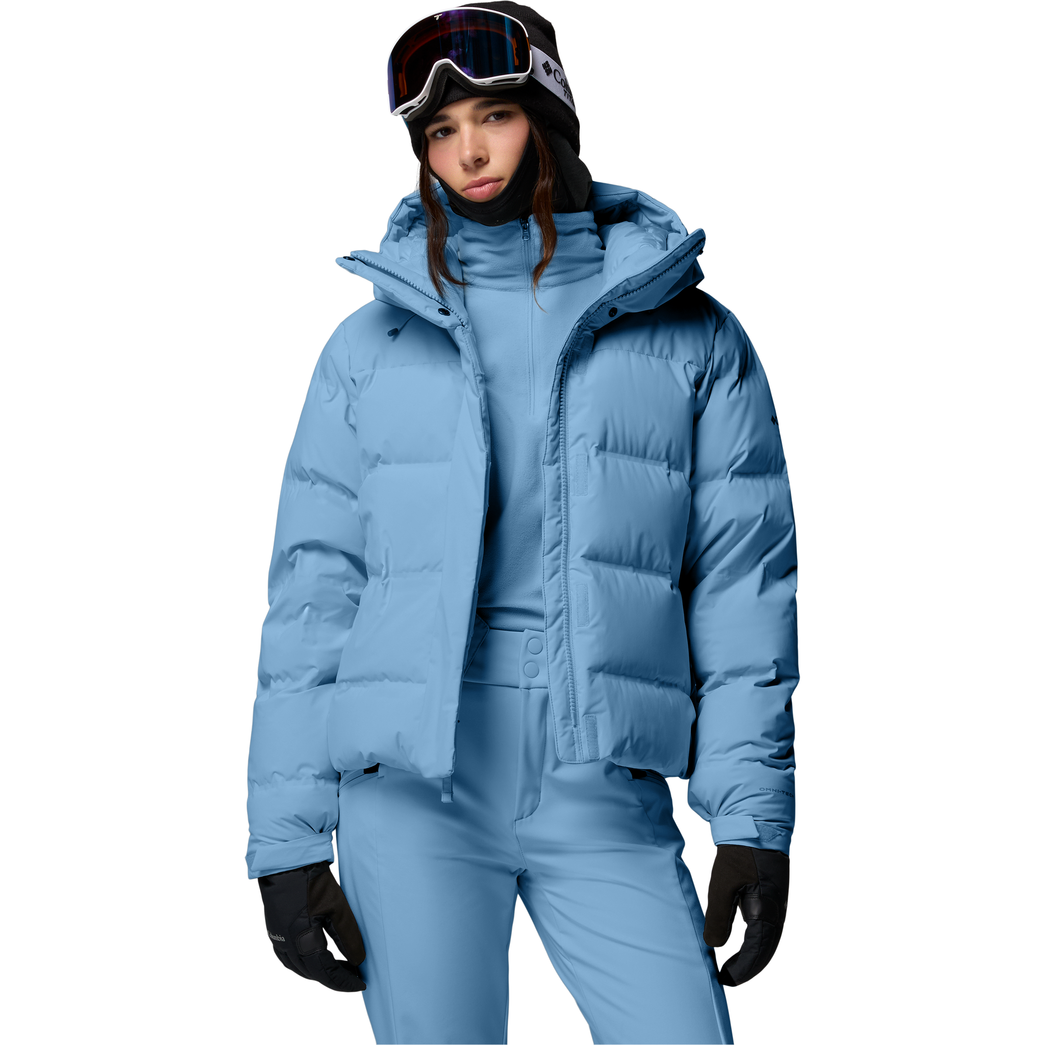 Columbia Women's Roffee Ridge Down Heat Seal Jacket in Rainy Day