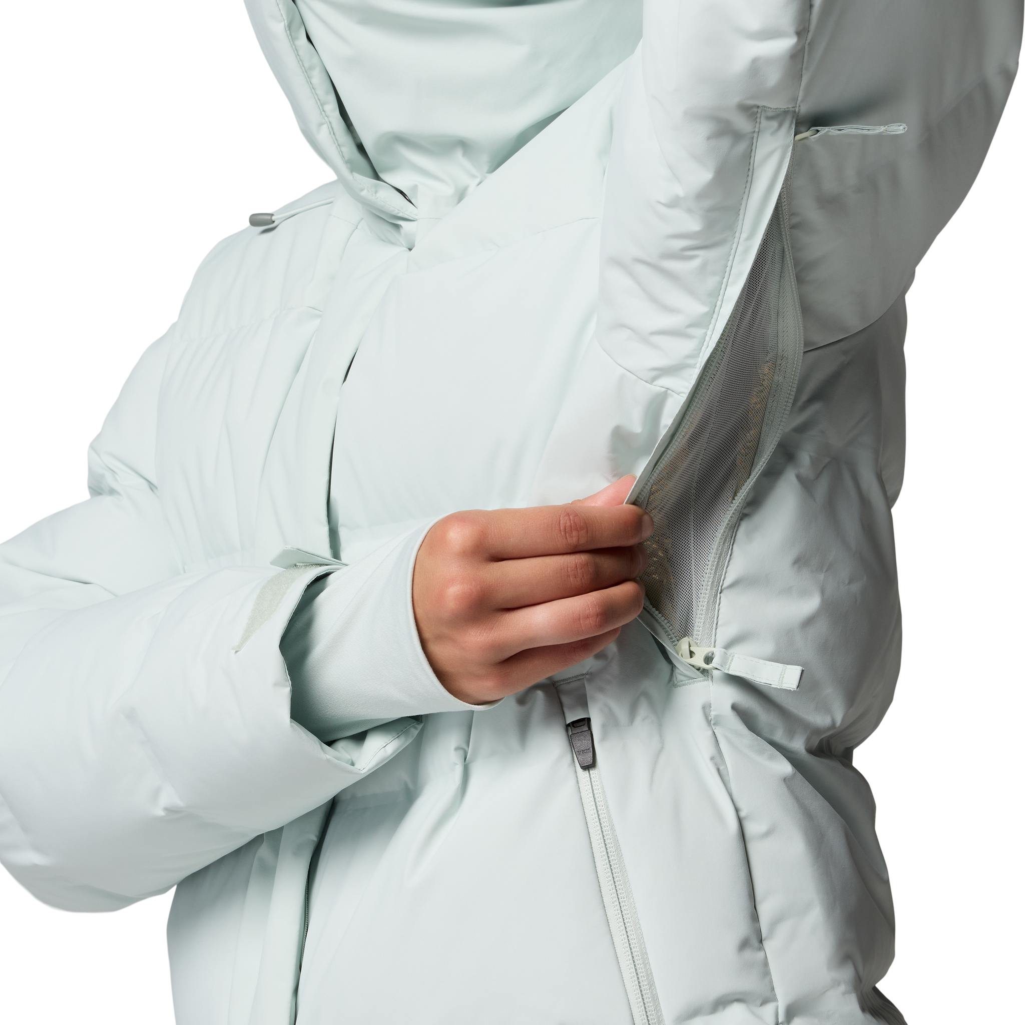 Columbia Women's Roffee Ridge Down Heat Seal Jacket underarm vent
