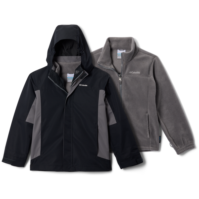 Columbia Youth Bugaboo IV Fleece Interchange Jacket in Black/City Grey