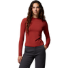 Columbia Women's Pinetown Canyon Longsleeve Mockneck in Red Oxide