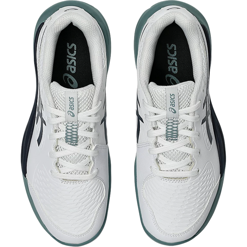 Youth GEL-RESOLUTION X GS, Asics Youth GEL-RESOLUTION X GS in White Midnight top view
