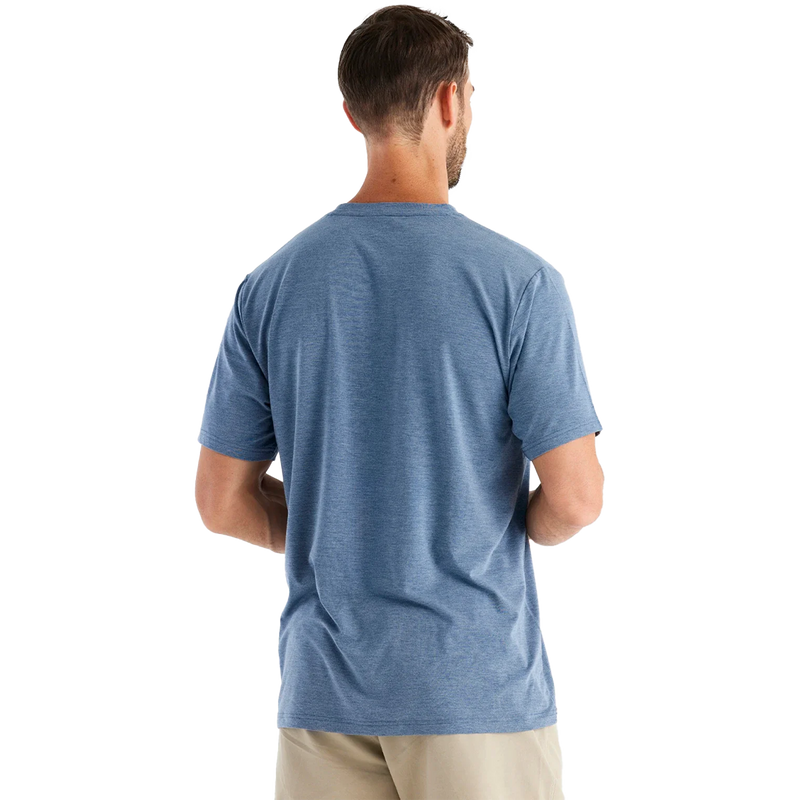 Men's Bamboo Flex Pocket Tee, Free Fly Men's Bamboo Flex Pocket Tee Back