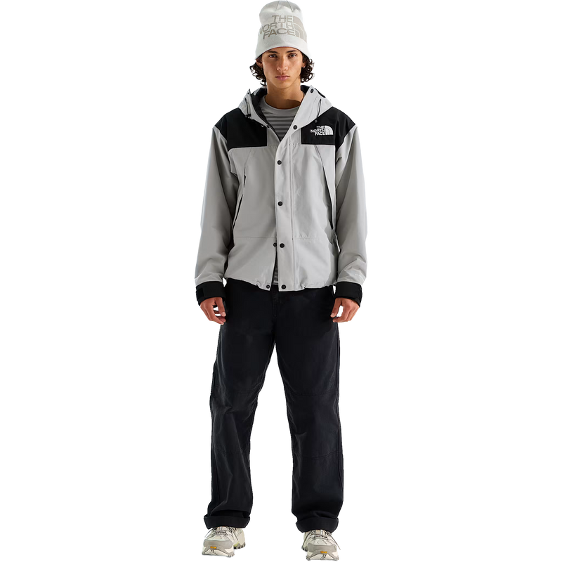 Men's Mono Mountain Jacket, The North Face Mono Mountain Jacket in BI4-Stone Slab/TNF Black front