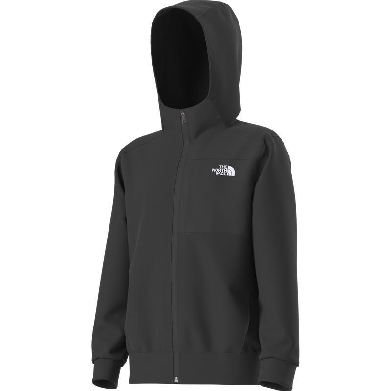 Youth Teen TNF Performance Fleece Full Zip Hooded Jacket, The North FaceYouth Teen TNF Performance Fleece Full Zip Hooded Jacket 3/4 side