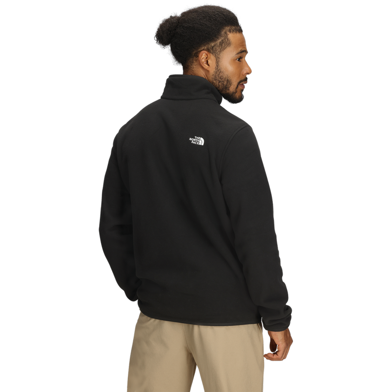 Men's Glacier Fleece 1/4 Zip, The North Face Men's Glacier Fleece 1/4 Zip back on model