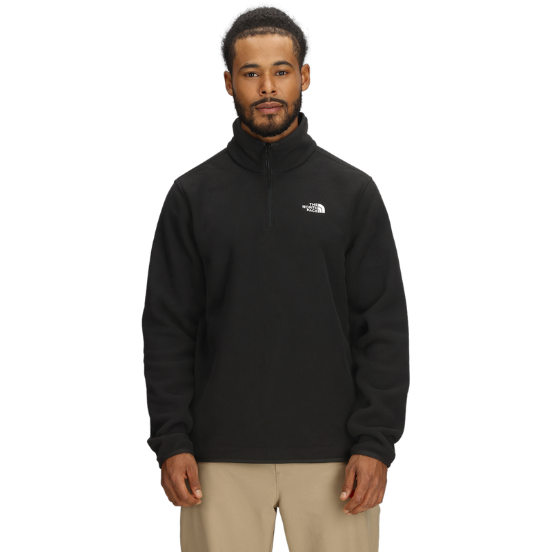 Men's Glacier Fleece 1/4 Zip, The North Face Men's Glacier Fleece 1/4 Zip front on model