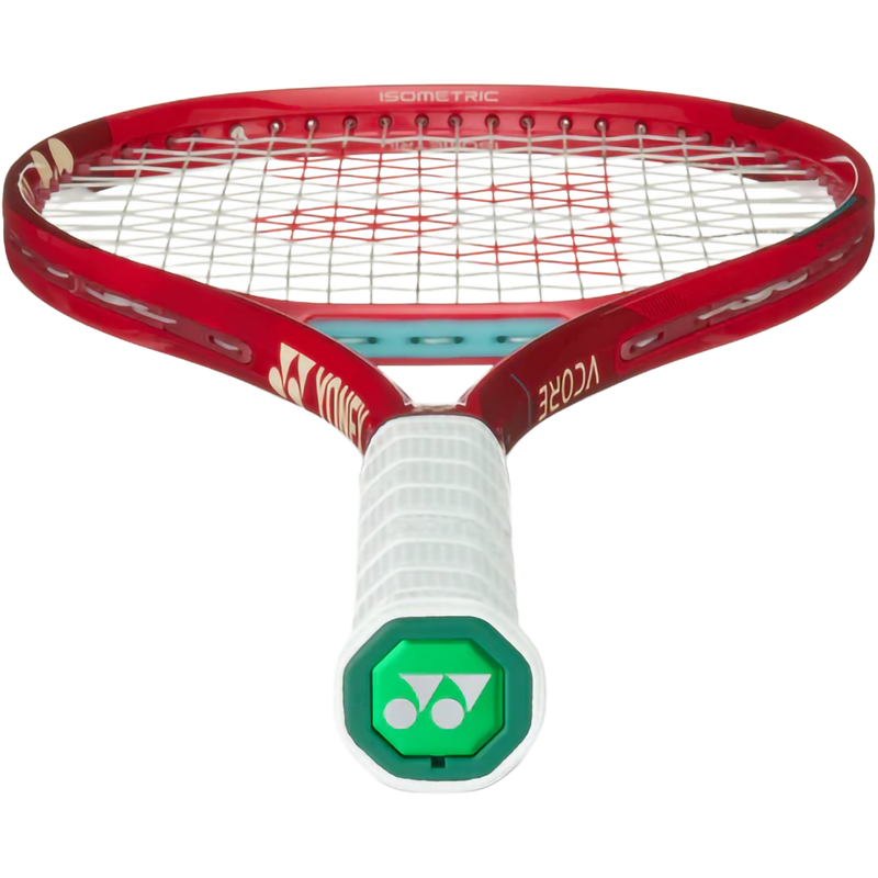 VCORE 98 8th Gen, Yonex VCORE 98 8th Gen in Ruby Red bottom up handle