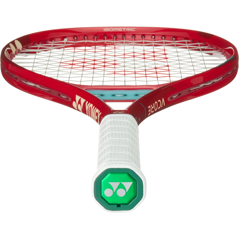 VCORE 100 8th Gen, Yonex VCORE 100 8th Gen in Ruby Red handle bottom
