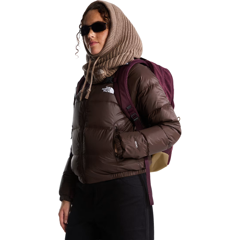 Jester Pro, The North Face Jester Pro in ZS1-Deep Burgundy/Leather Brown on model front left