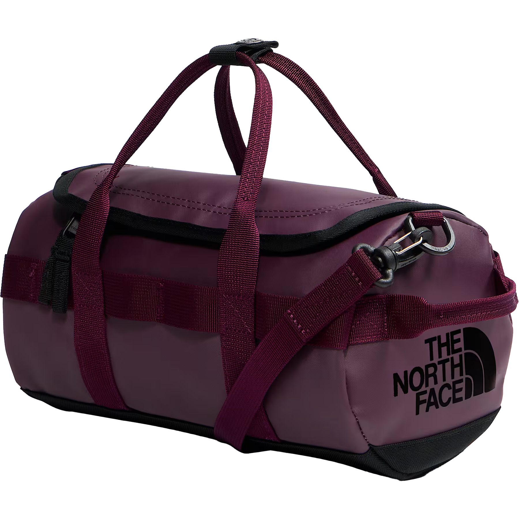 The North Face Base Camp Duffel Shoulder Bag in Deep Burgundy/TNF Black