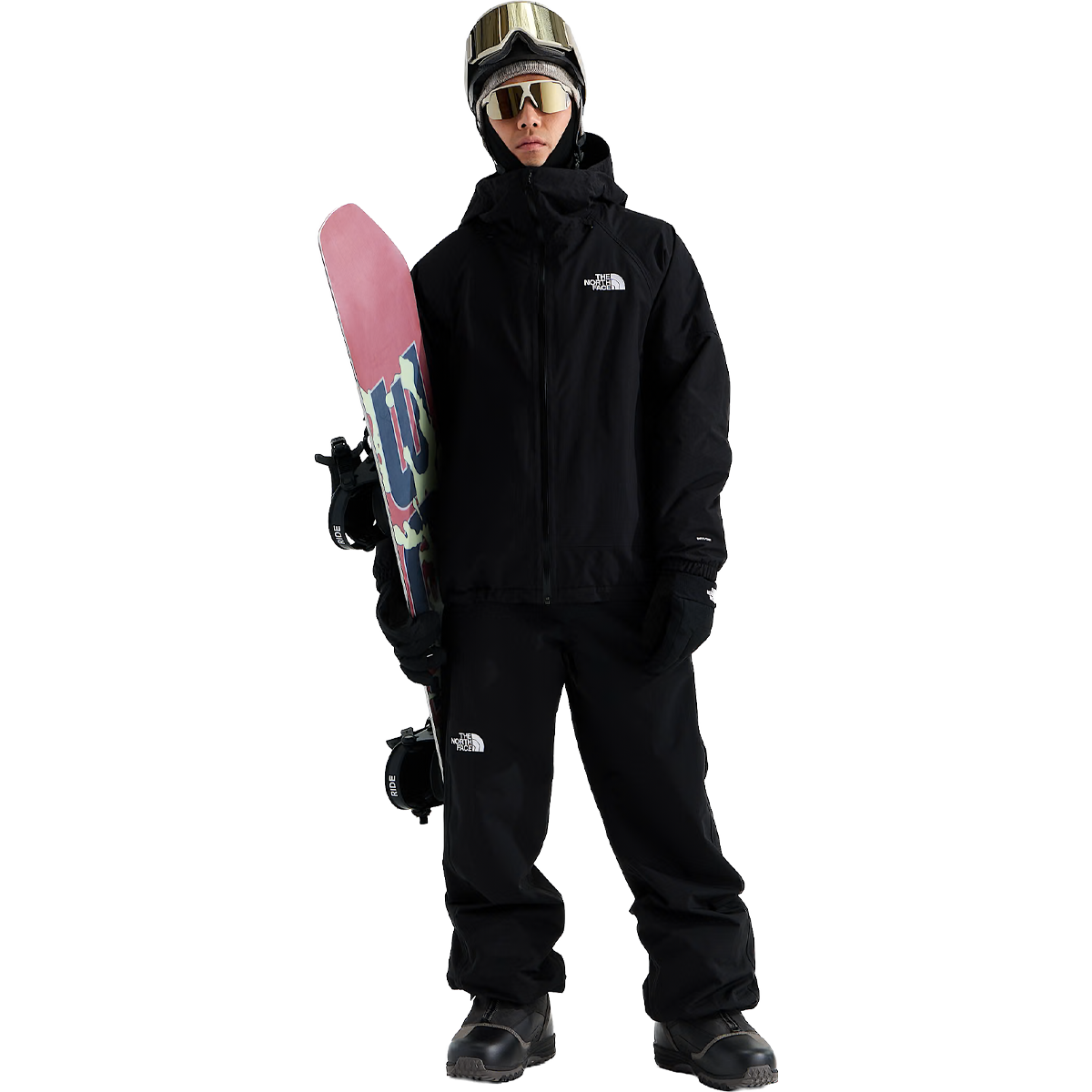 The North Face Men's Slider Pant in TNF Black full body view on model