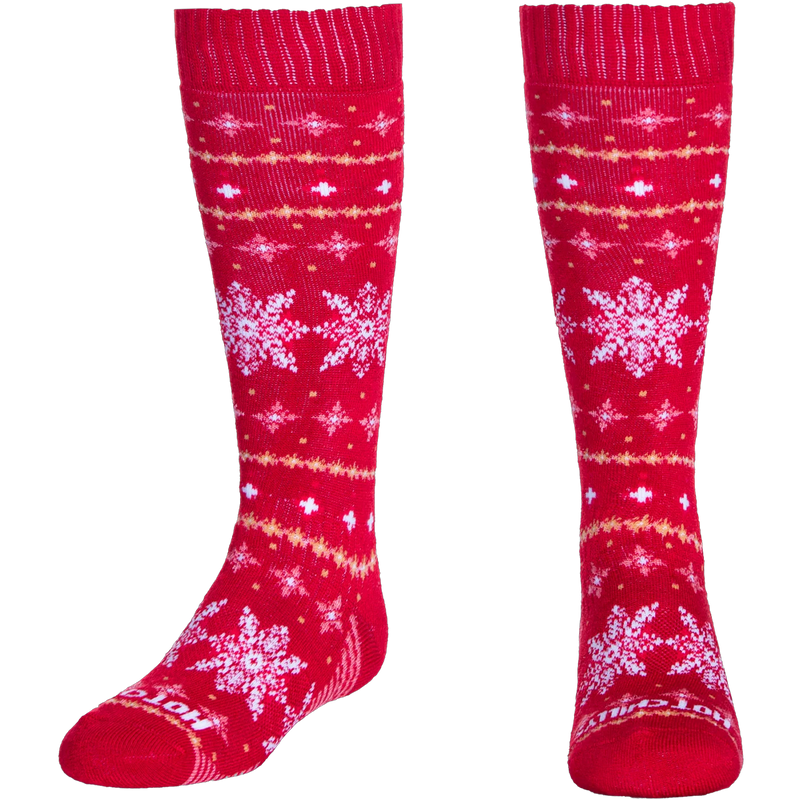 Youth Nordic Snowflake Mid Volume Sock, Featured Image