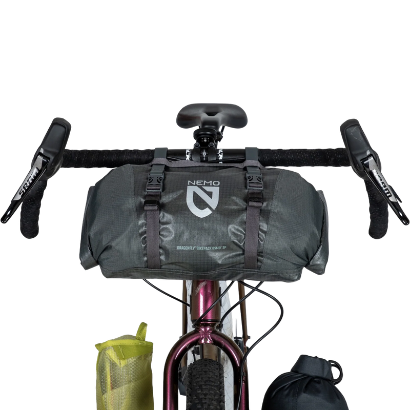 Dragonfly OSMO Bikepack 2 Person Tent, Nemo Dragonfly OSMO Bikepack Tent on bike