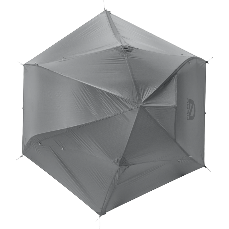 Dragonfly OSMO Bikepack 2 Person Tent, Nemo Dragonfly OSMO Bikepack 2 person Tent top view rainfly on