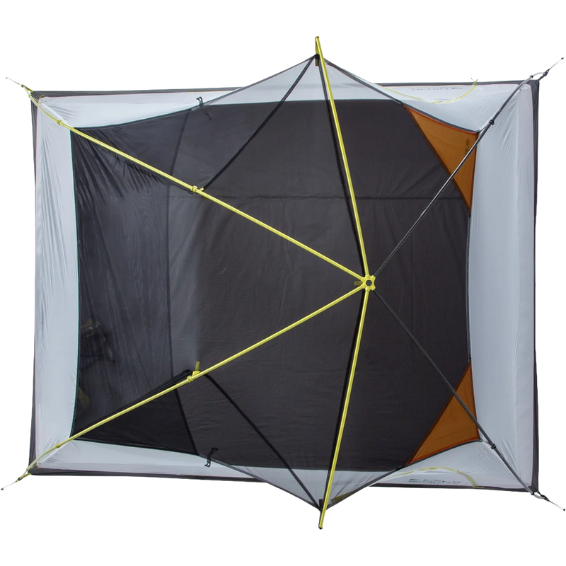 Dragonfly OSMO 3 Person Tent, Nemo Dragonfly OSMO 3 Person tent top view rainfly off