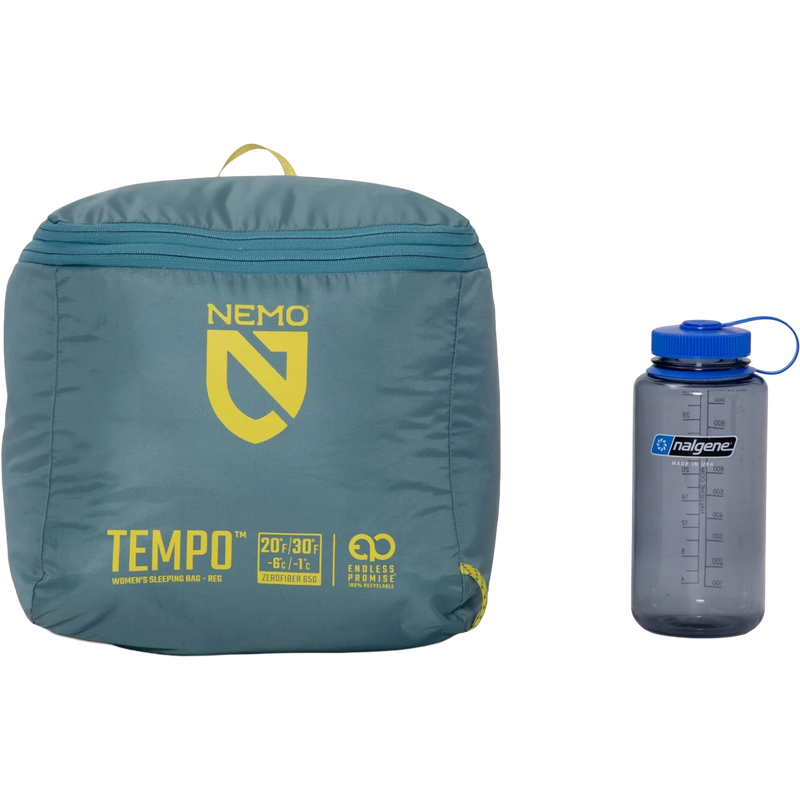 Women's Tempo 20 Endless Promise - Regular, Nemo Women's Tempo 20 Endless Promise packing cube compressed