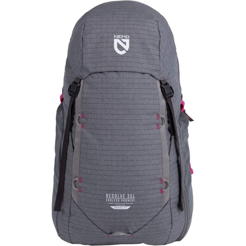 Women's Resolve 35L Endless Promise Technical Backpack, Nemo Women's Resolve 35L Endless Promise Technical Overnight Pack front of pack