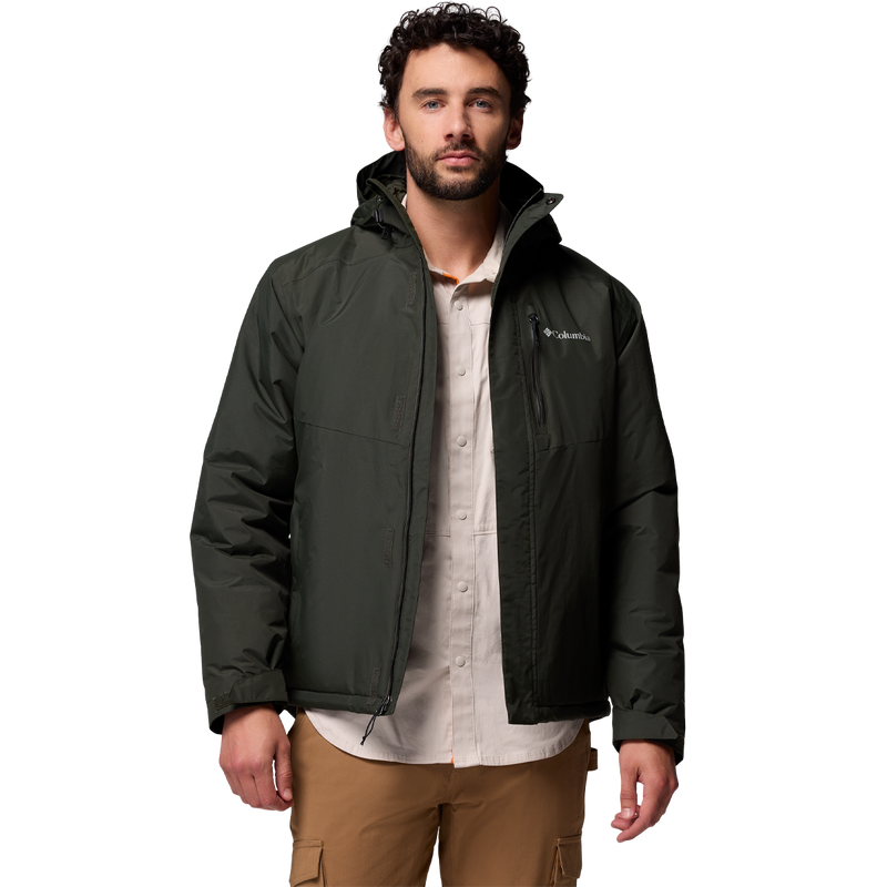 Men's Cascadian Peaks Insulated Jacket, Columbia Men's Cascadian Peaks Insulated Jacket front on model