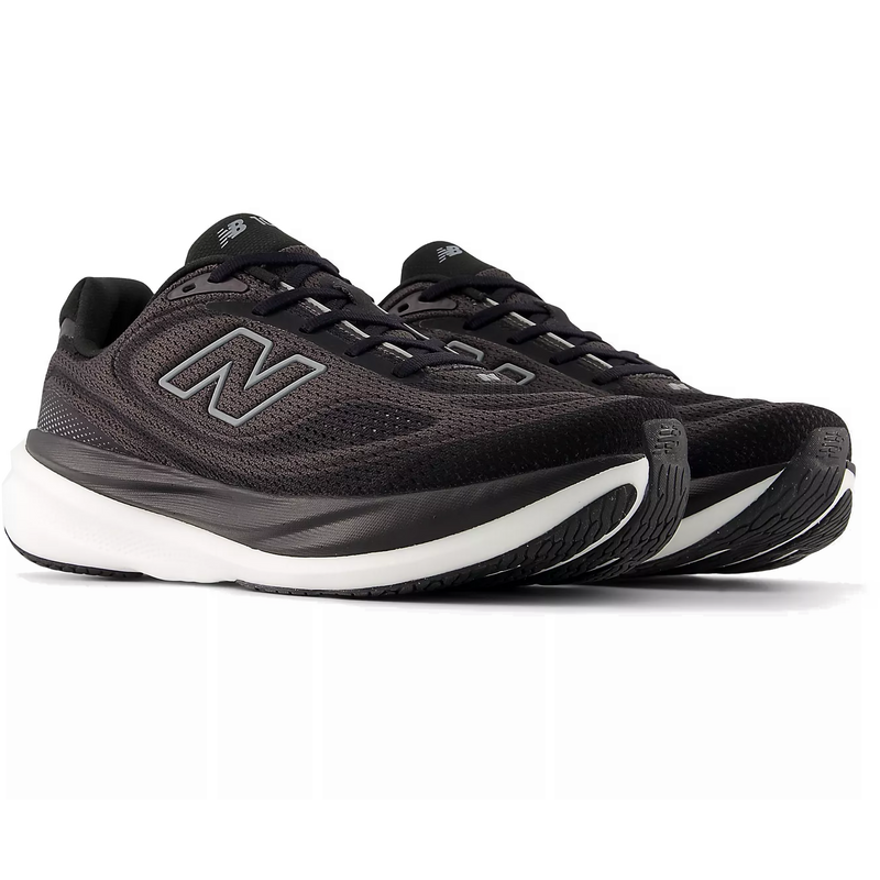 Men's 1080 v15 Wide, New Balance Men's 1080 v15 Extra Wide in FR-Black/Slate Grey pair