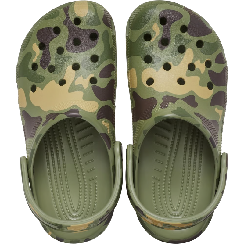 Classic Duck Camo Clog, Crocs Classic Duck Camo Clog in 0SL-Black/Cargo pair top