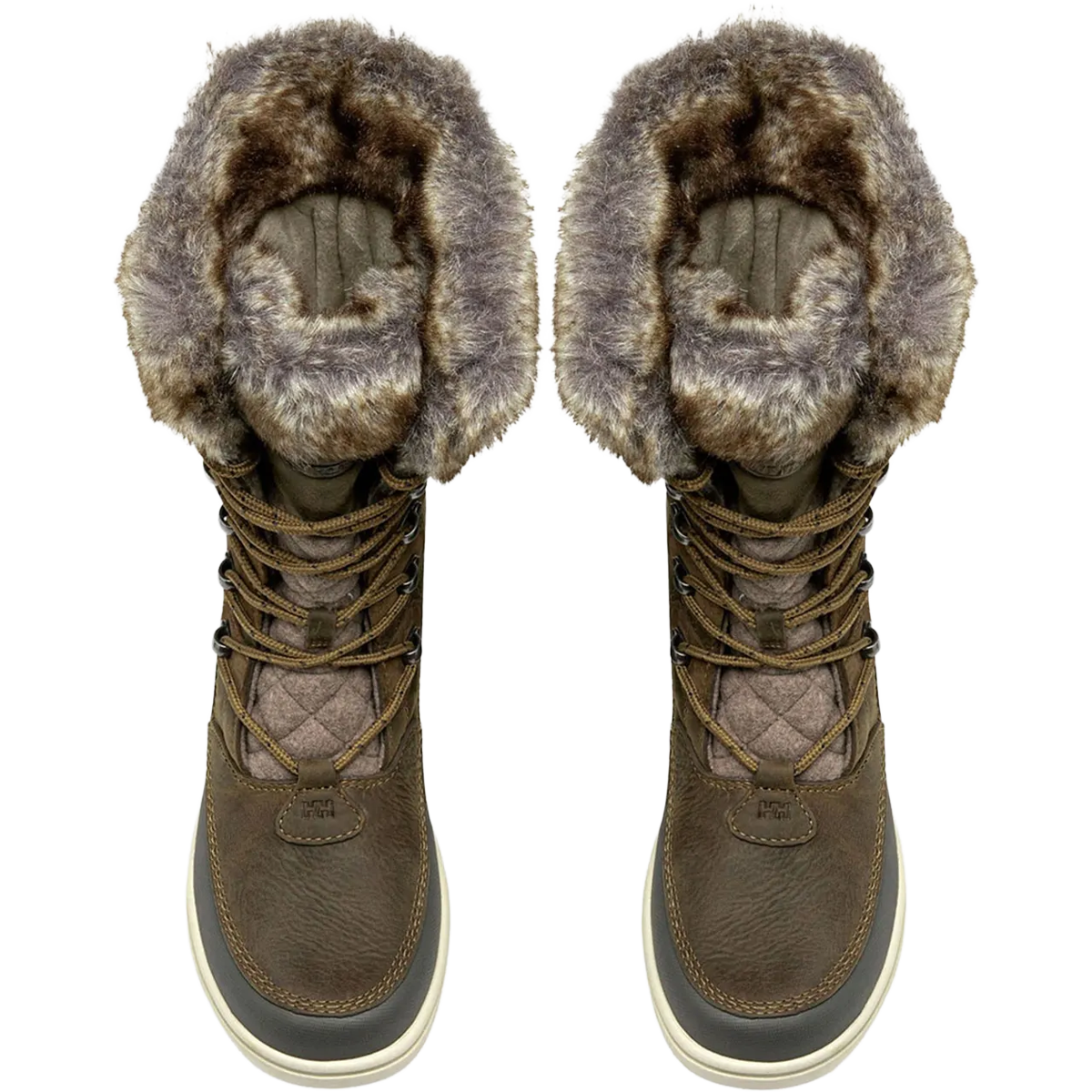 Helly Hansen Women's Garibaldi VL Insulated Winter Boots in Bedrock Pebble top view