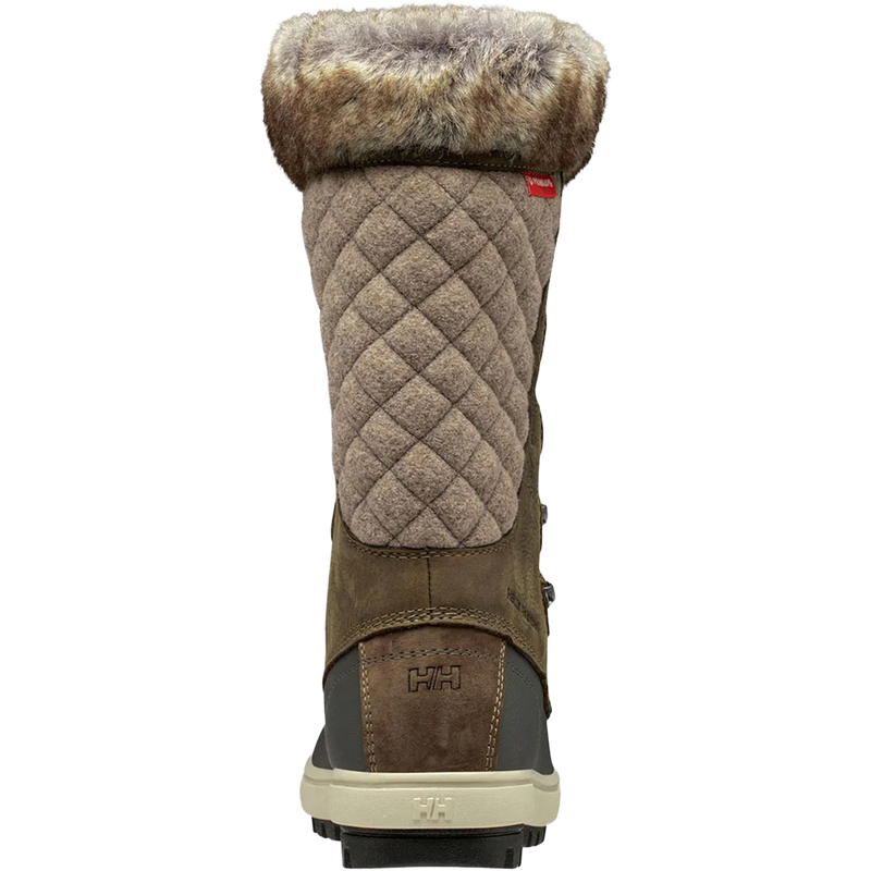 Helly Hansen Women's Garibaldi VL Insulated Winter Boots in Bedrock Pebble back view