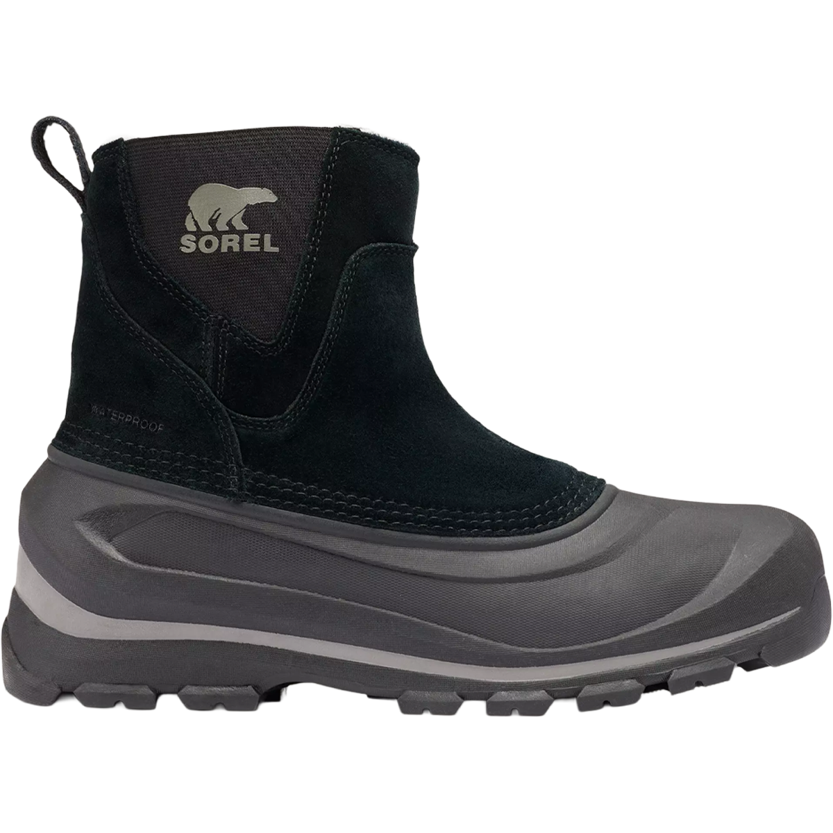 Sorel Buxton Pull On Boot in Black Quarry