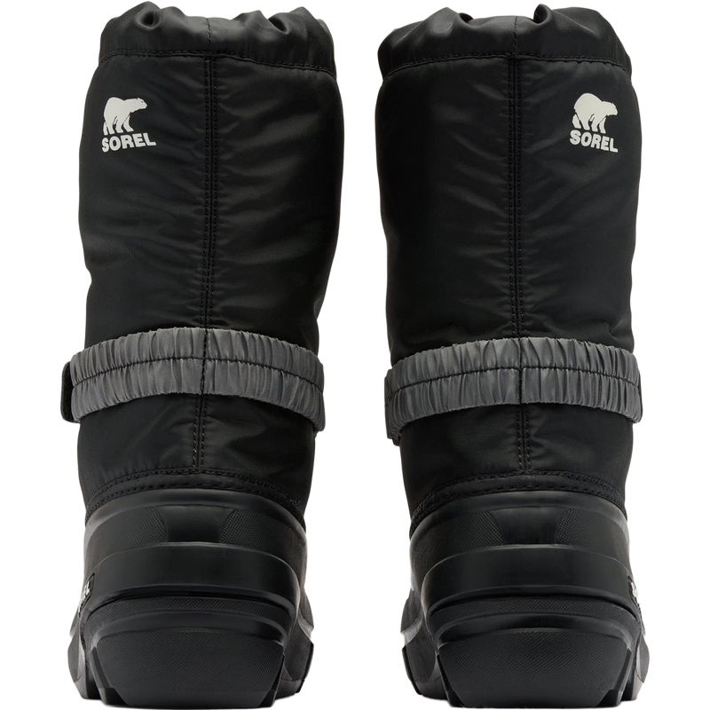 Sorel Little Kids Flurry in Black Sea Salt back view