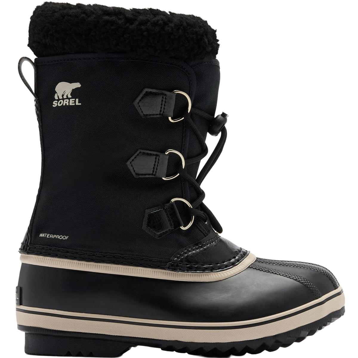 Sorel Big Kids Yoot Pac Nylon in Black Black