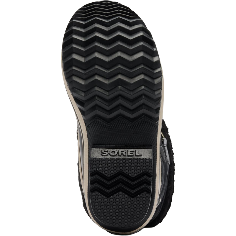 Sorel Big Kids Yoot Pac Nylon in Black Black taction detail