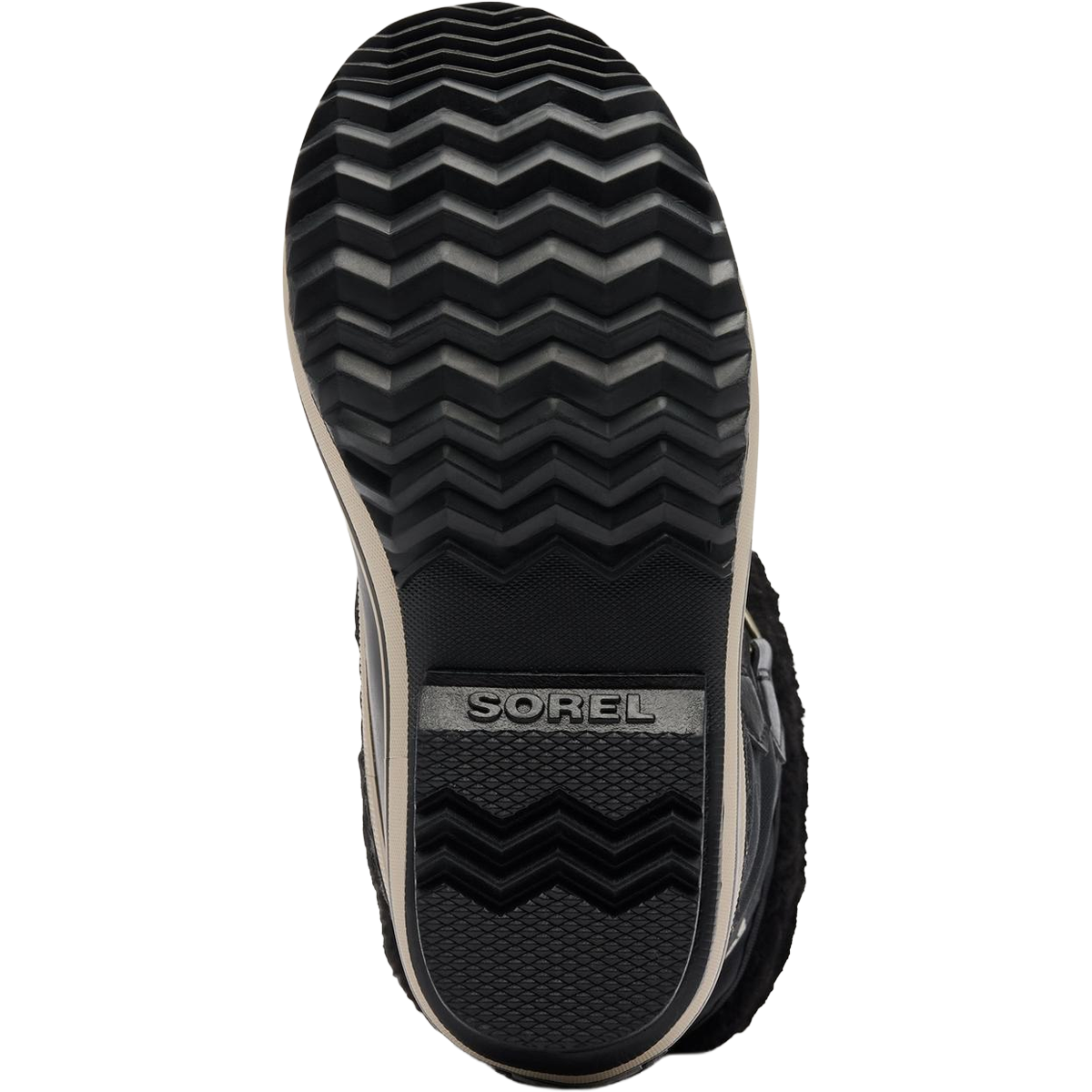 Sorel Big Kids Yoot Pac Nylon in Black Black taction detail