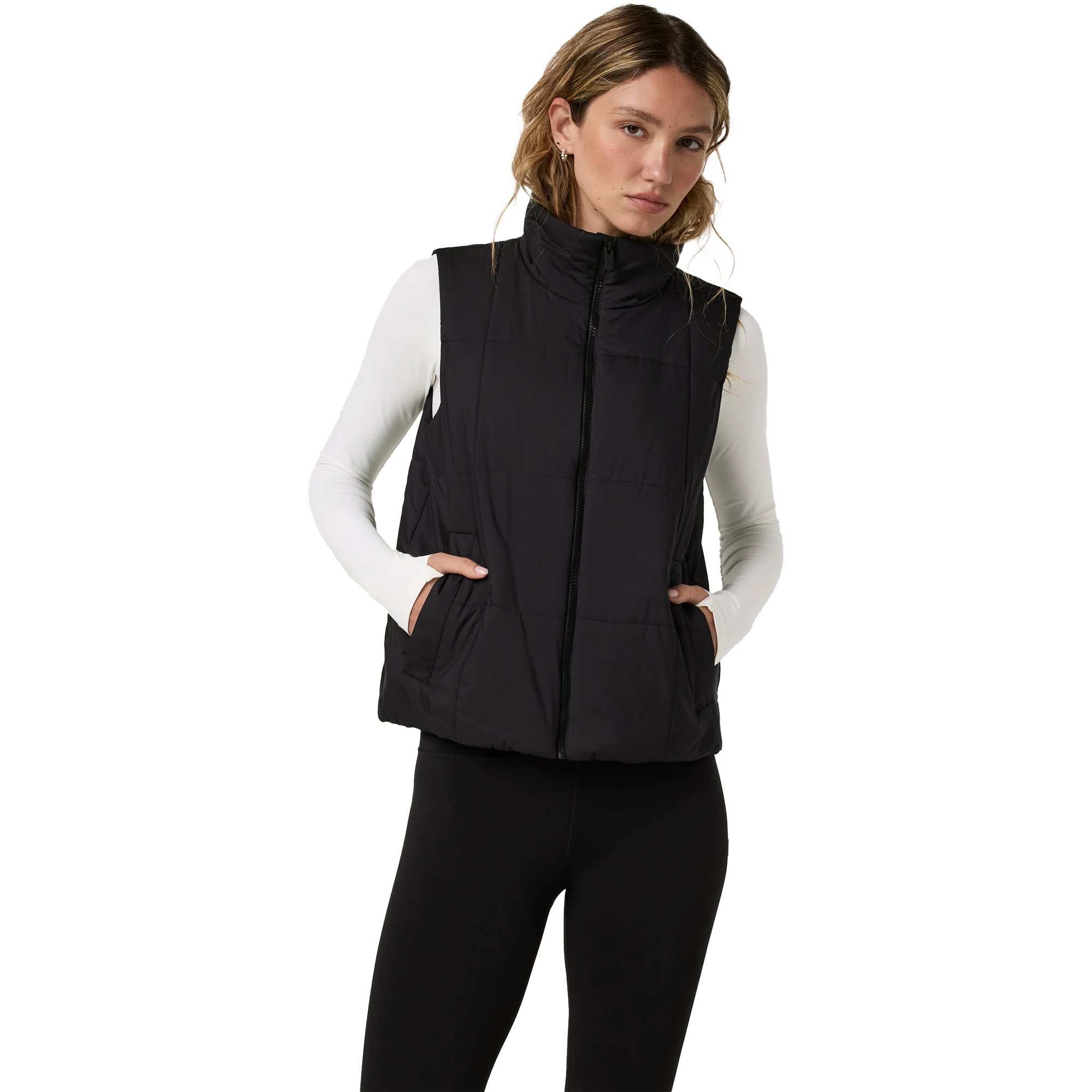 Vuori Women's Canyon Insulated Sporty Vest in Black