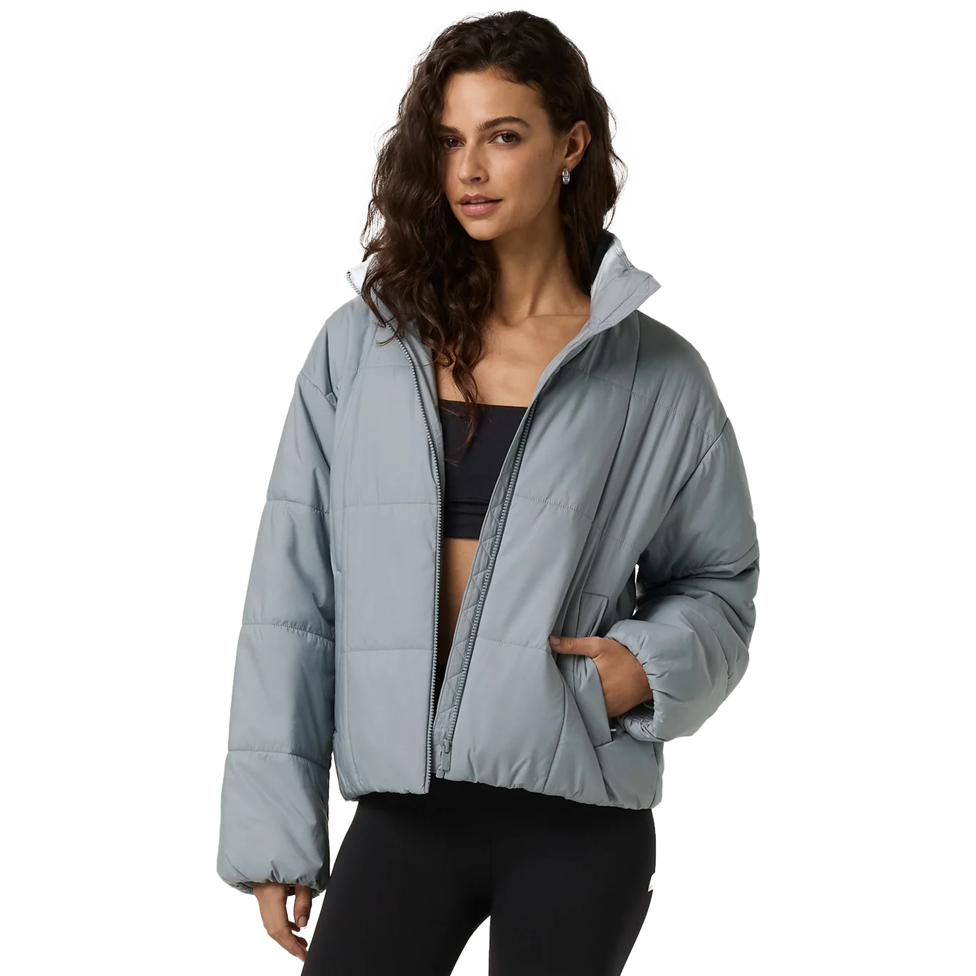 Vuori Women's Canyon Insulated Sporty Jacket in Raindrop