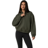 Vuori Women's Restore Oversized Half Zip in Army
