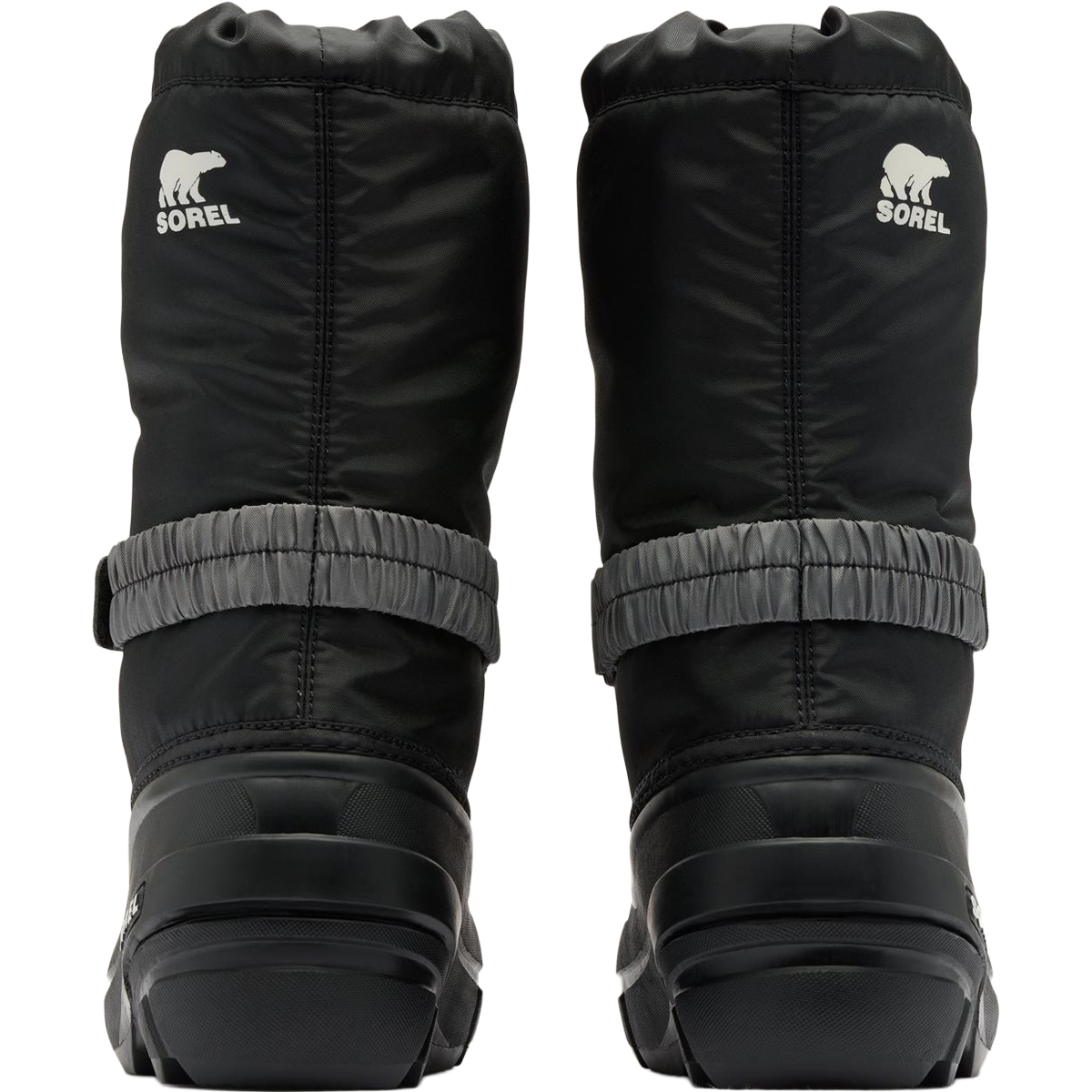 Sorel Big Kids Flurry in Black Sea Salt back view