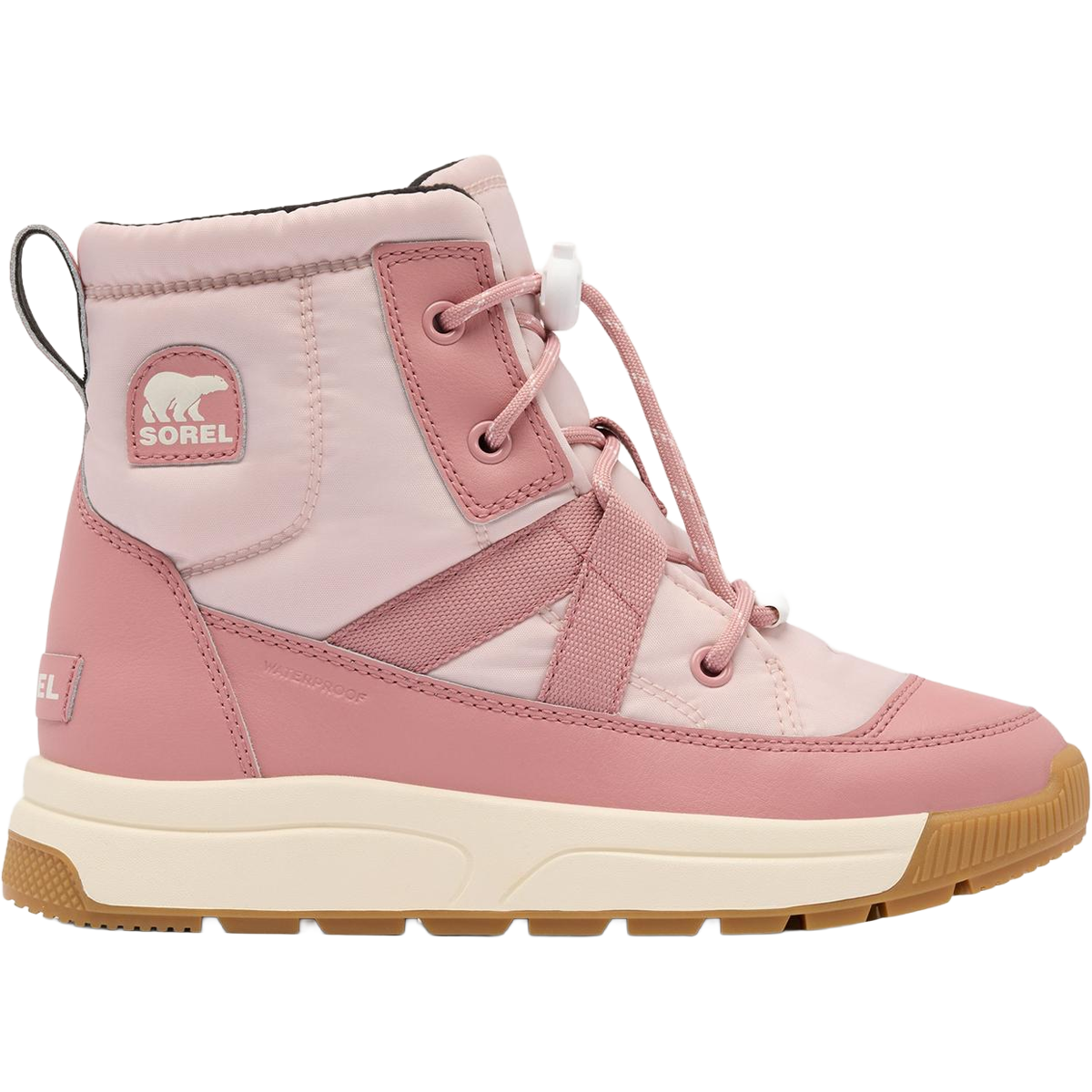 Sorel Little Kids Whitney III Mid Waterproof in Pink Salt Eraser Pink