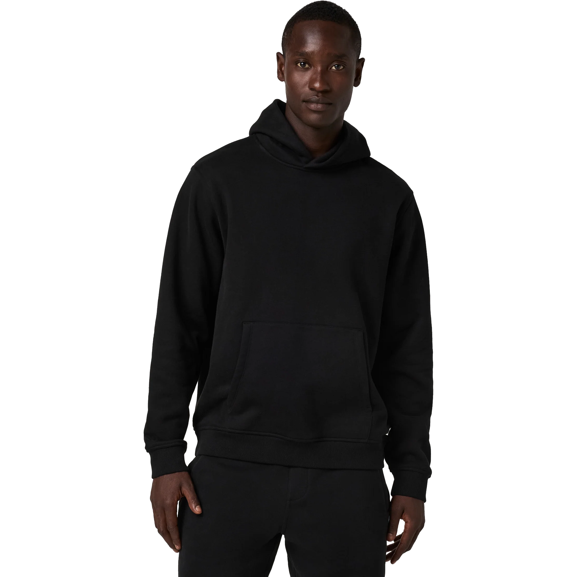 Vuori Men's Seaside Pullover Hoodie 2.0 in Black