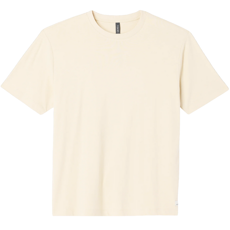 Vuori Men's Heavyweight Tee Relaxed in Buttermilk Heather