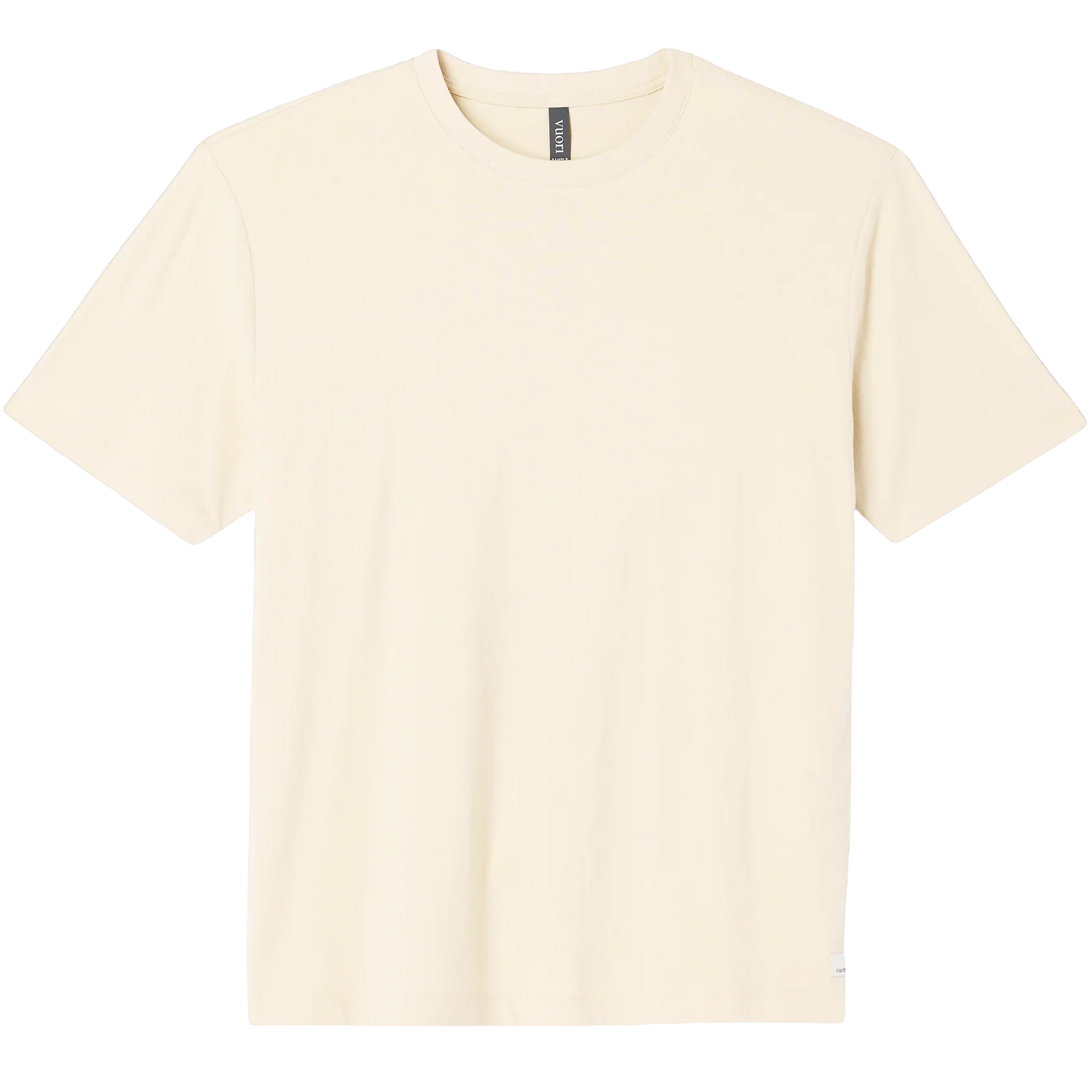 Vuori Men's Heavyweight Tee Relaxed in Buttermilk Heather