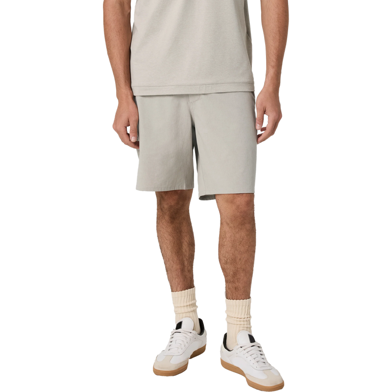 Vuori Men's Aim Short 8" in Khaki Linen Texture