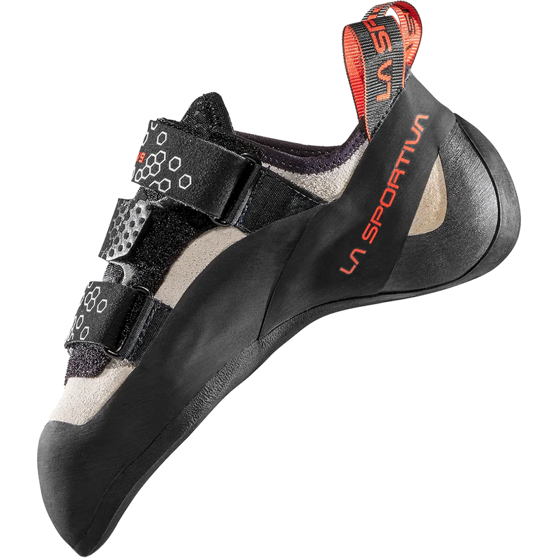 Women's Miura VS, La Sportiva Women's Miura VS in White/Cherry Tomato inside profile right shoe