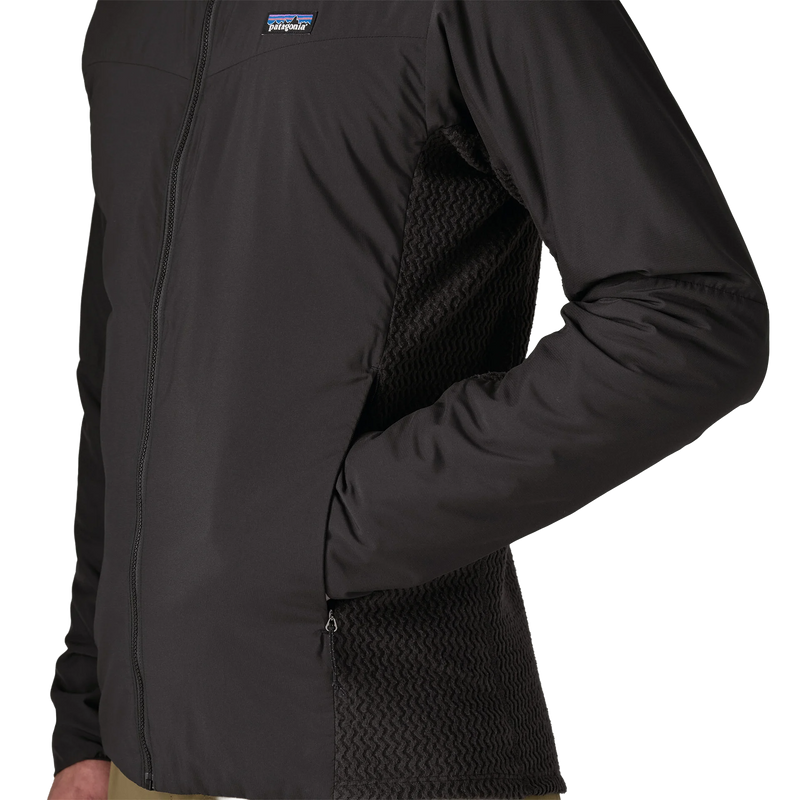 Men's Nano-Air Light Hybrid Hoody, Patagonia Men's Nano-Air Light Hybrid Hoody in BLK Black left pocket