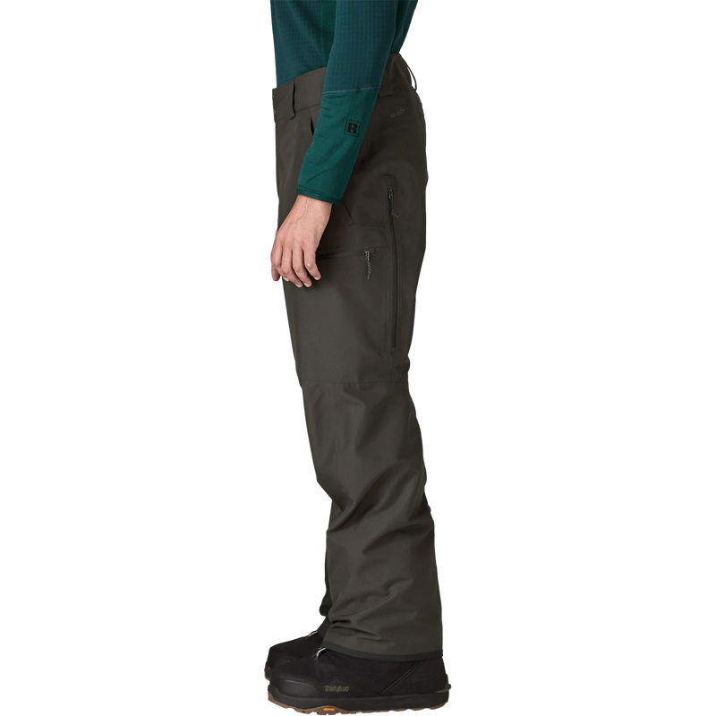 Men's Powder Town Pants, Patagonia Men's Powder Town Pants in BLK Black left