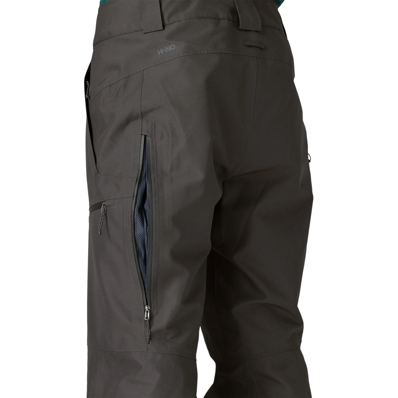 Men's Powder Town Pants, Patagonia Men's Powder Town Pants in BLK Black back left