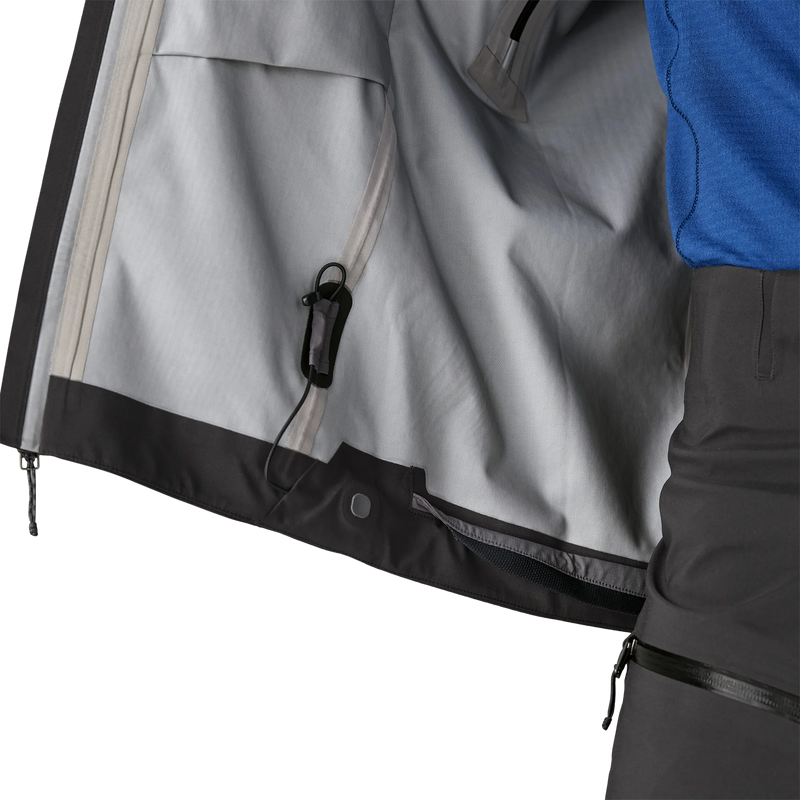Men's Stormstride Jacket, Patagonia Men's Stormstride Jacket in BLK Black inner liner