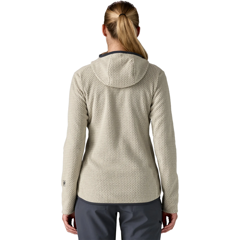 Women's R1 Air Full-Zip Hoody, Patagonia Women's R1 Air Full-Zip Hoody in WLWT Wool White back